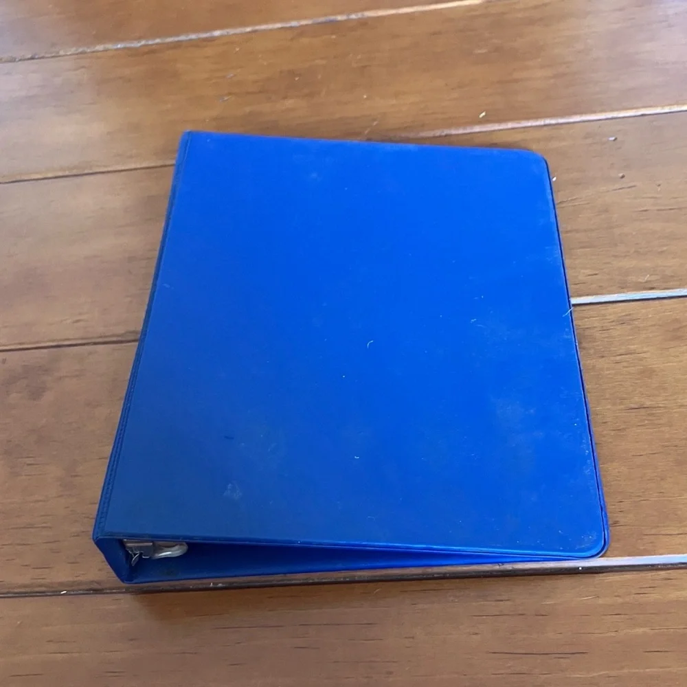 Small Blue Binder